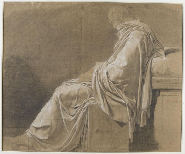 Study for the figure of Plato in ‘The Death of Socrates’