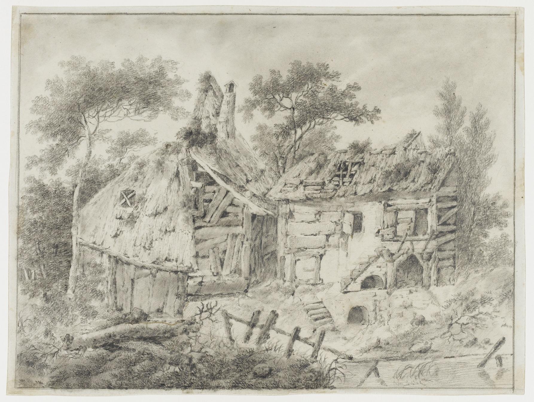 Jean Pillement (1728-1808), "Le Vieux moulin"