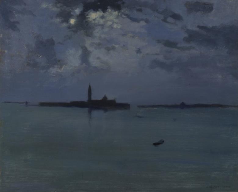 La lagune de Venise dans la nuit