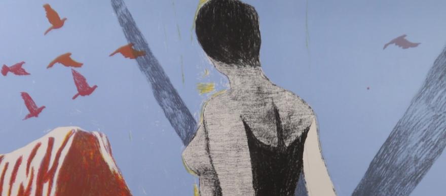 Estampe de Marc Desgrandchamps (détail)