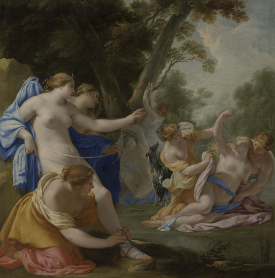 Diane entourée de nymphes découvre la grossesse de Callisto