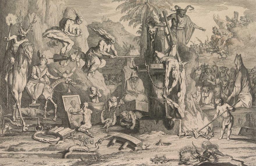 Claude Gillot et Jean Audran, Est-ce un enchantement, est-ce une illusion ?, après 1722, eau forte et burin, Paris, Beaux-Arts de Paris © Beaux-Arts de Paris, Dist. © RMN-Grand Palais / image Beaux-arts de Paris