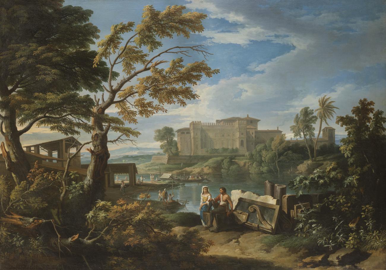 Paysage avec le Belvédère